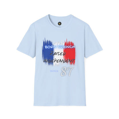 PERSONALIZE Born French Unisex Cotton T-Shirt - Independent Spirit Tee