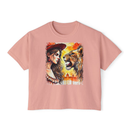 PERSONALIZE Staring Down Majesty Oversized Boxy Fit Graphic T-shirt