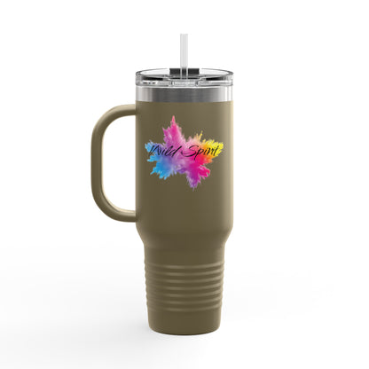 Ukrainian Wild Spirit  Girl Travel Mug, 40oz