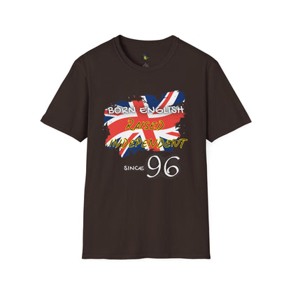 PERSONALIZE Born English Unisex Cotton T-Shirt - Independent Spirit Tee