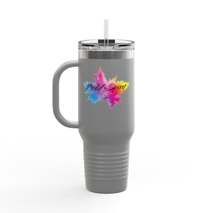 Ukrainian Wild Spirit  Girl Travel Mug, 40oz
