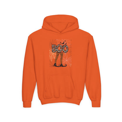 Kids Boo Crew Witch Feet Heavy Blend Cozy Hoodie