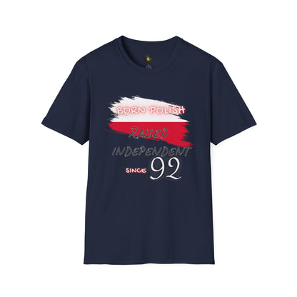 PERSONALIZE Born Polish Unisex Cotton T-Shirt - Independent Spirit Tee
