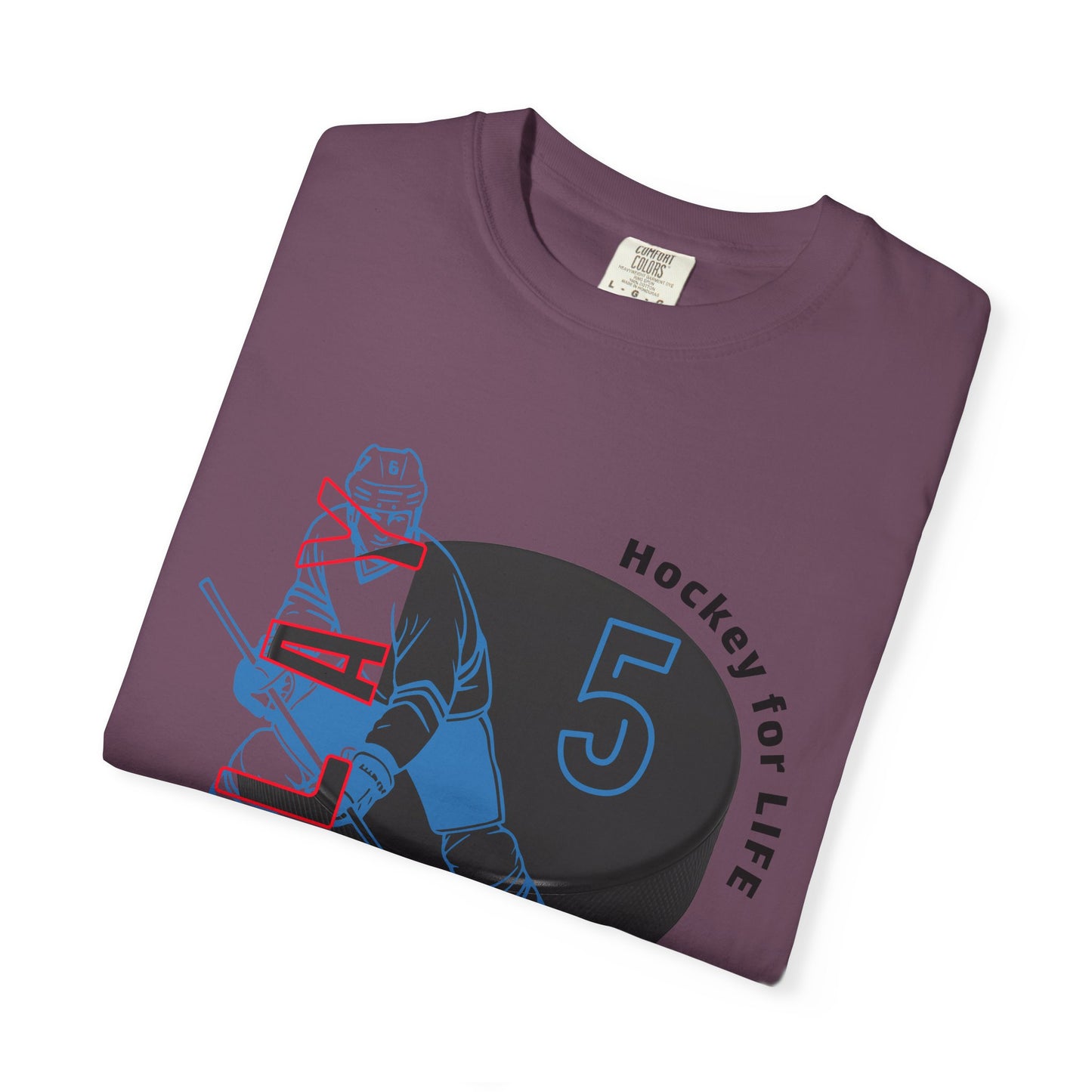 PERSONALIZE Men's Hockey Player Garment-Dyed T-shirt Always in Play Mode
