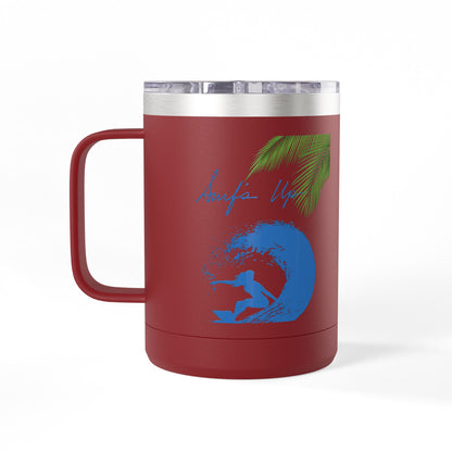 Surfing  Girl Mug Tumbler, 15oz