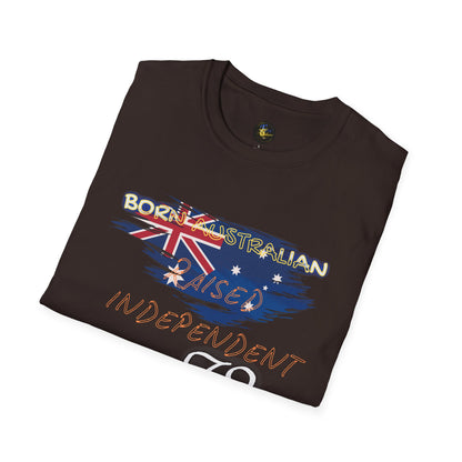 PERSONALIZE Born Australian Unisex Cotton T-Shirt - Independent Spirit Tee