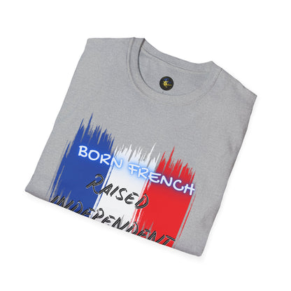 PERSONALIZE Born French Unisex Cotton T-Shirt - Independent Spirit Tee