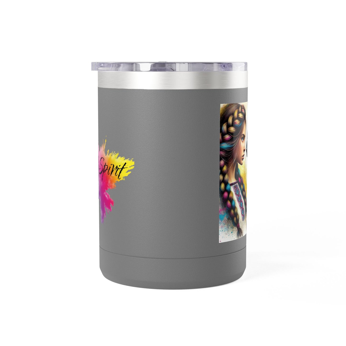 Ukrainian Wild Spirit Girl Mug Tumbler, 15oz