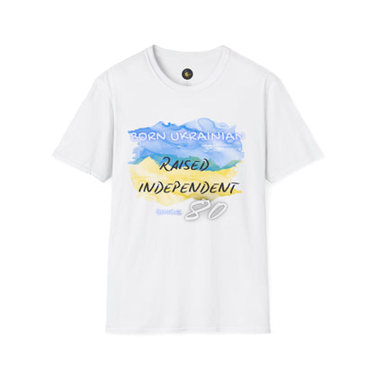 PERSONALIZE Born Ukrainian Unisex Cotton T-Shirt - Independent Spirit Tee