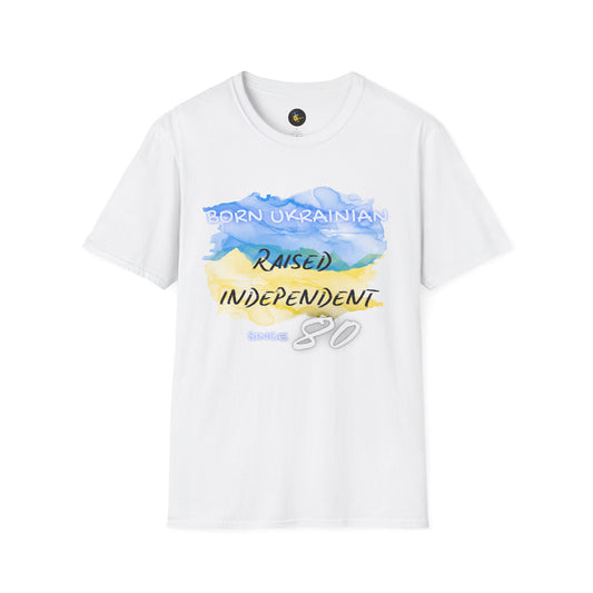 PERSONALIZE Born Ukrainian Unisex Cotton T-Shirt - Independent Spirit Tee