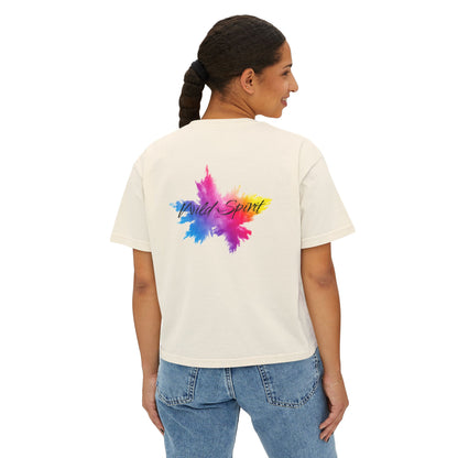 PERSONALIZE Ukrainian Soul, Panther Heart - Oversized Boxy Fit Graphic T-shirt