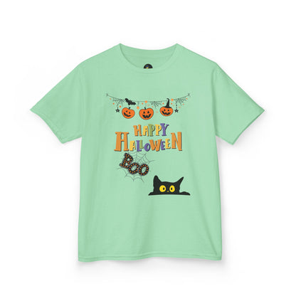 Kids Black Cat & Pumpkin Patch Tee