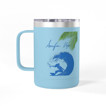 Surfing  Girl Mug Tumbler, 15oz
