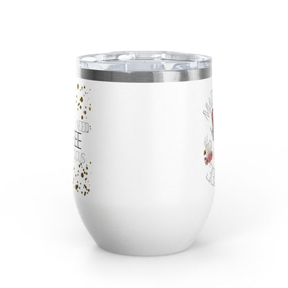 Skull Madness with Flowers Travel Mug 12oz