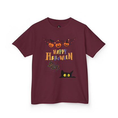 Kids Black Cat & Pumpkin Patch Tee