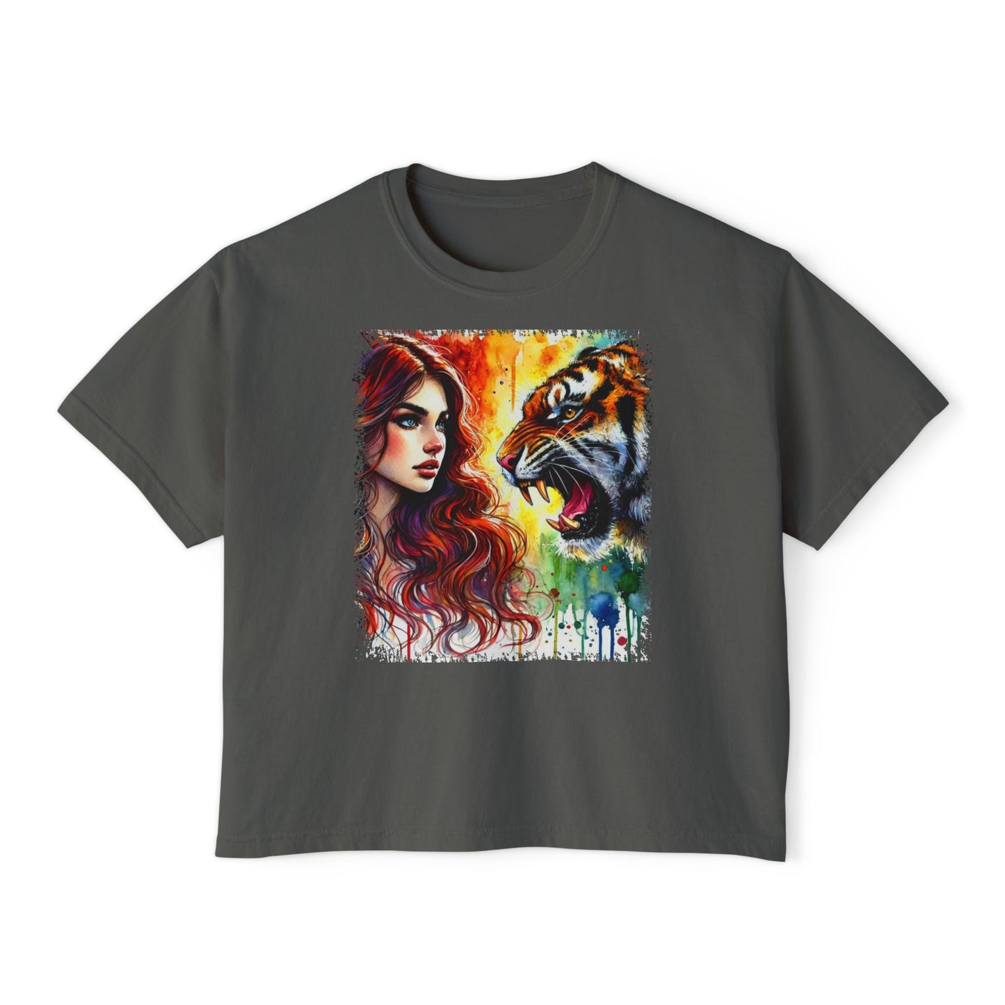 PERSONALIZE The Brave and the Beautiful - Oversized Boxy Fit Graphic T-shirt