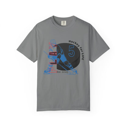 PERSONALIZE Men's Hockey Player Garment-Dyed T-shirt Always in Play Mode