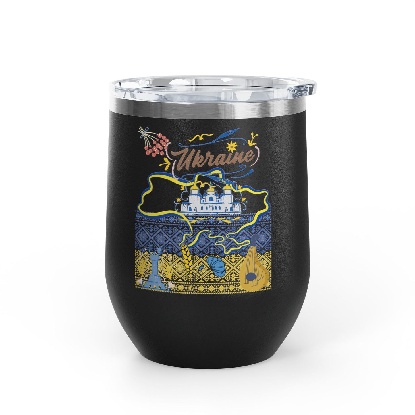 Ukrainian Pride Travel Mug   Size 12oz