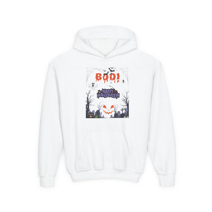 Kids Whispers in the Pumpkin Patch Heavy Blend Cozy Hoodie