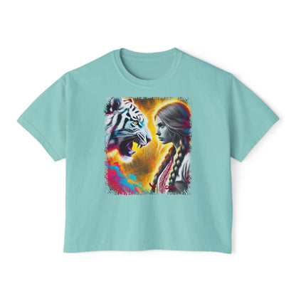 PERSONALIZE Tame Is Not Her Nature - Oversized Boxy Fit Graphic T-shirt