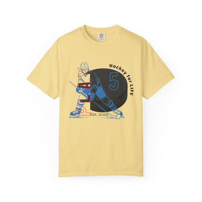 PERSONALIZE Men's Hockey Player Garment-Dyed T-shirt Always in Play Mode