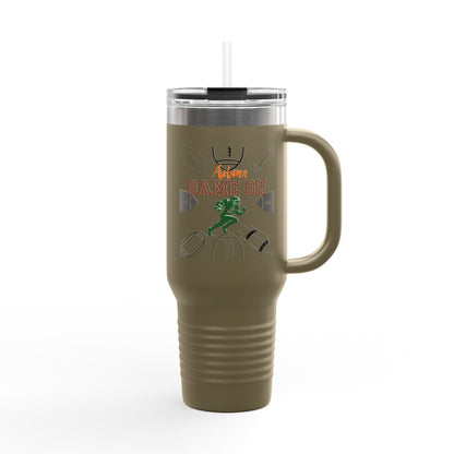 Game On  Football Season Sporty Insulated Travel Mug, 40oz