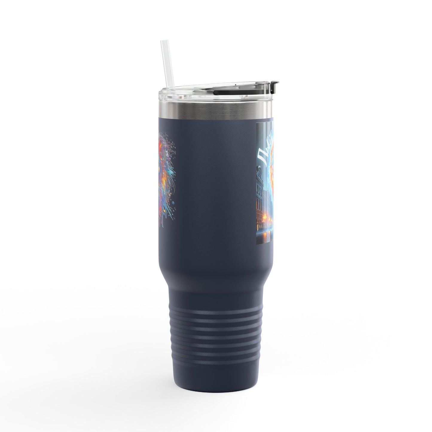 Lviv UA Vibrant Insulated Travel Mug, 40 oz