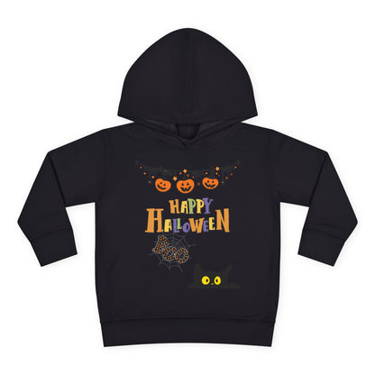 Toddler Black Cat & Pumpkin Patch Fleece Hoodie