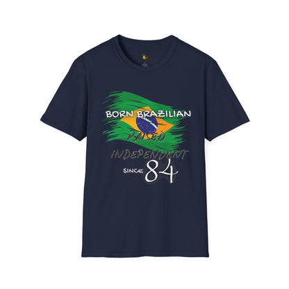 PERSONALIZE Born Brazilian Unisex Cotton T-Shirt - Independent Spirit Tee