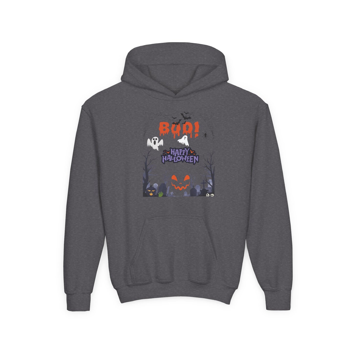Kids Whispers in the Pumpkin Patch Heavy Blend Cozy Hoodie