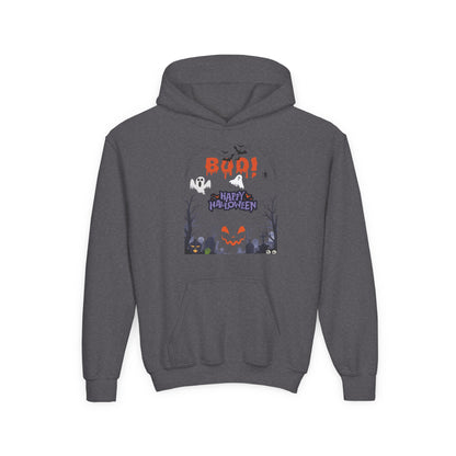 Kids Whispers in the Pumpkin Patch Heavy Blend Cozy Hoodie