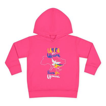 Toddler Peace for Ukraine Design Fleece Hoodie