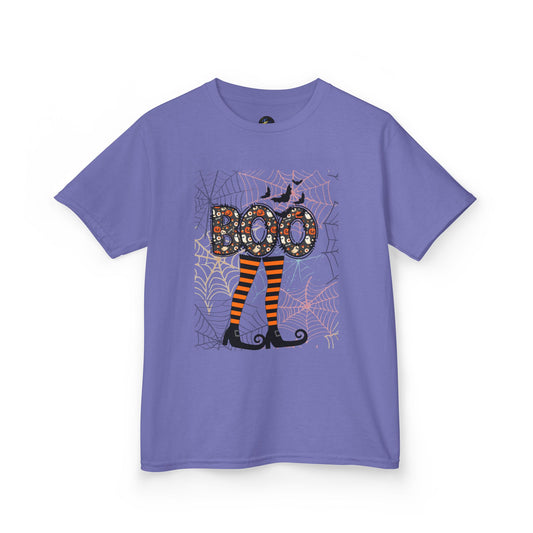 Kids Boo Crew Witch Feet Graphic Tee
