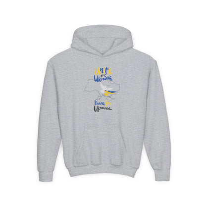 Kids Peace for Ukraine Heavy Blend Cozy Hoodie