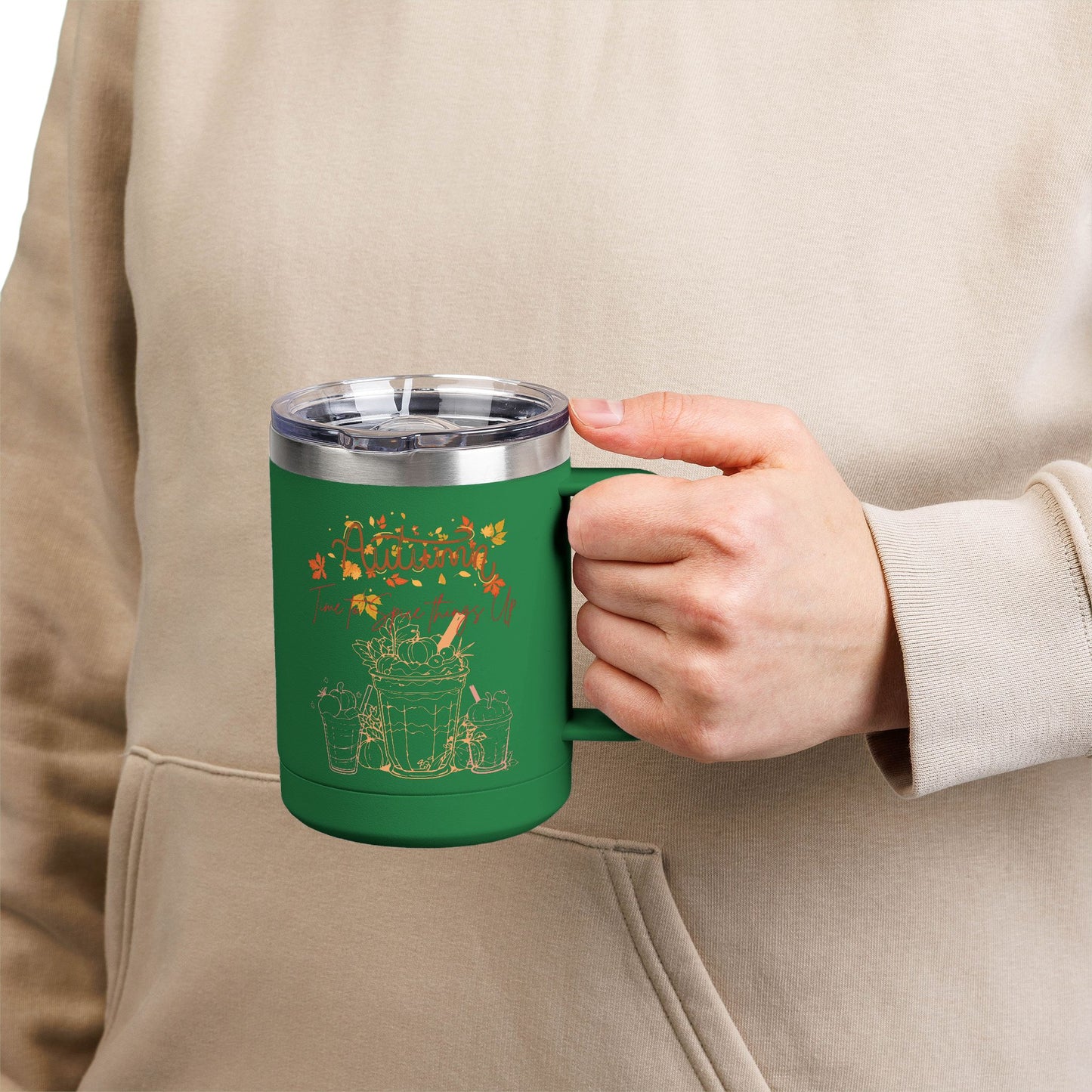 Autumn Coffee Mug Tumbler, 15oz