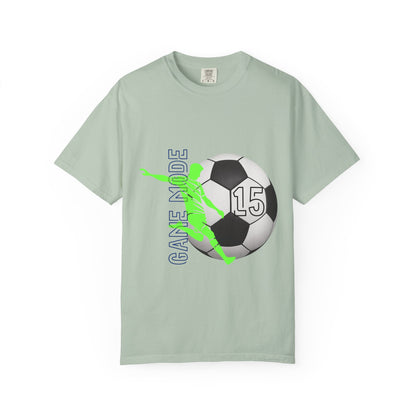 Personalize Unisex Soccer Vintage Touch Garment-Dyed T-shirt
