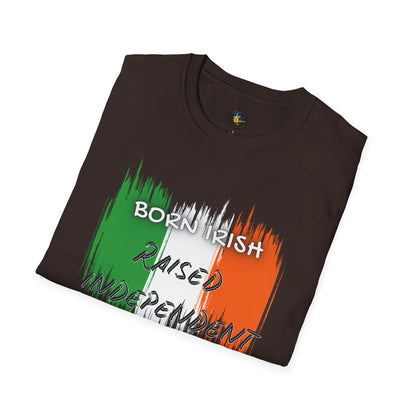 PERSONALIZE Born Irish Unisex Cotton T-Shirt - Independent Spirit Tee