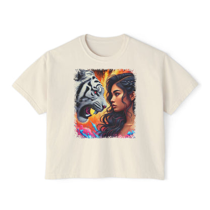 PERSONALIZE Daring the Beast - Oversized Boxy Fit Graphic T-shirt