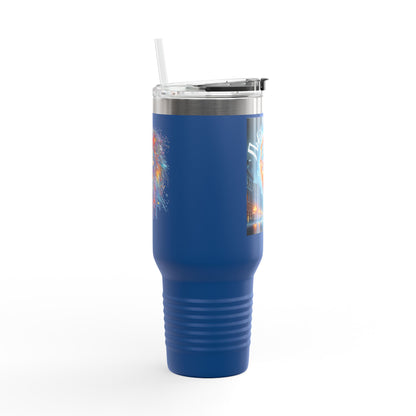 Lviv UA Vibrant Insulated Travel Mug, 40 oz