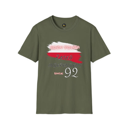PERSONALIZE Born Polish Unisex Cotton T-Shirt - Independent Spirit Tee