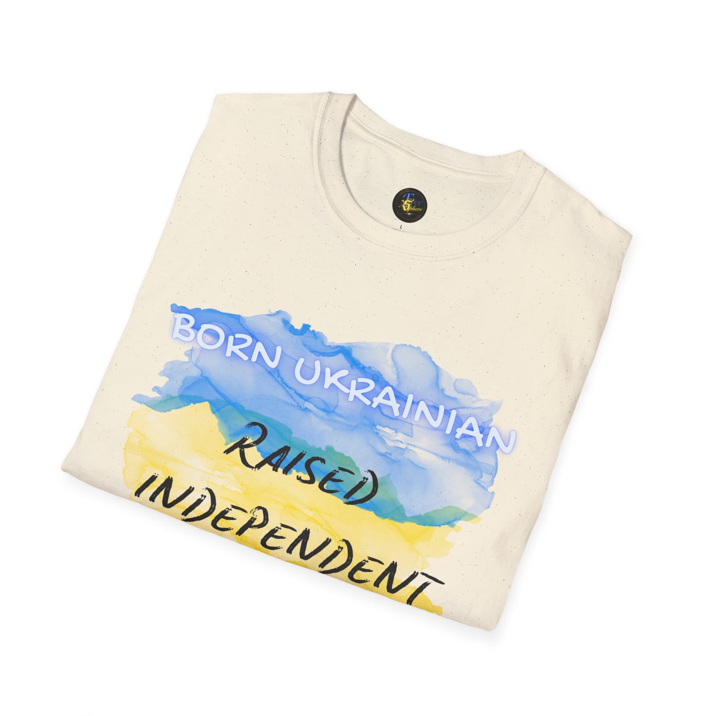 PERSONALIZE Born Ukrainian Unisex Cotton T-Shirt - Independent Spirit Tee