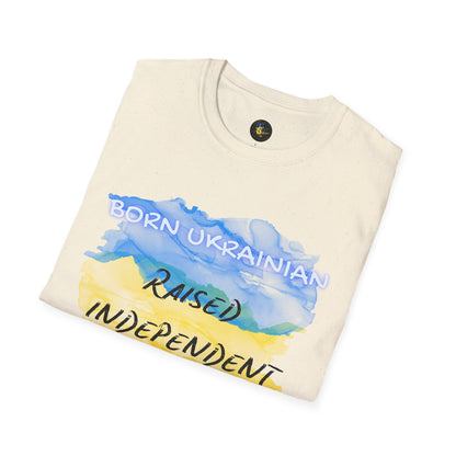 PERSONALIZE Born Ukrainian Unisex Cotton T-Shirt - Independent Spirit Tee