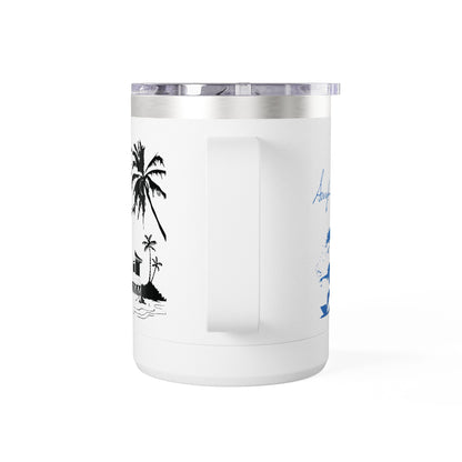 Surfing  Girl Mug Tumbler, 15oz
