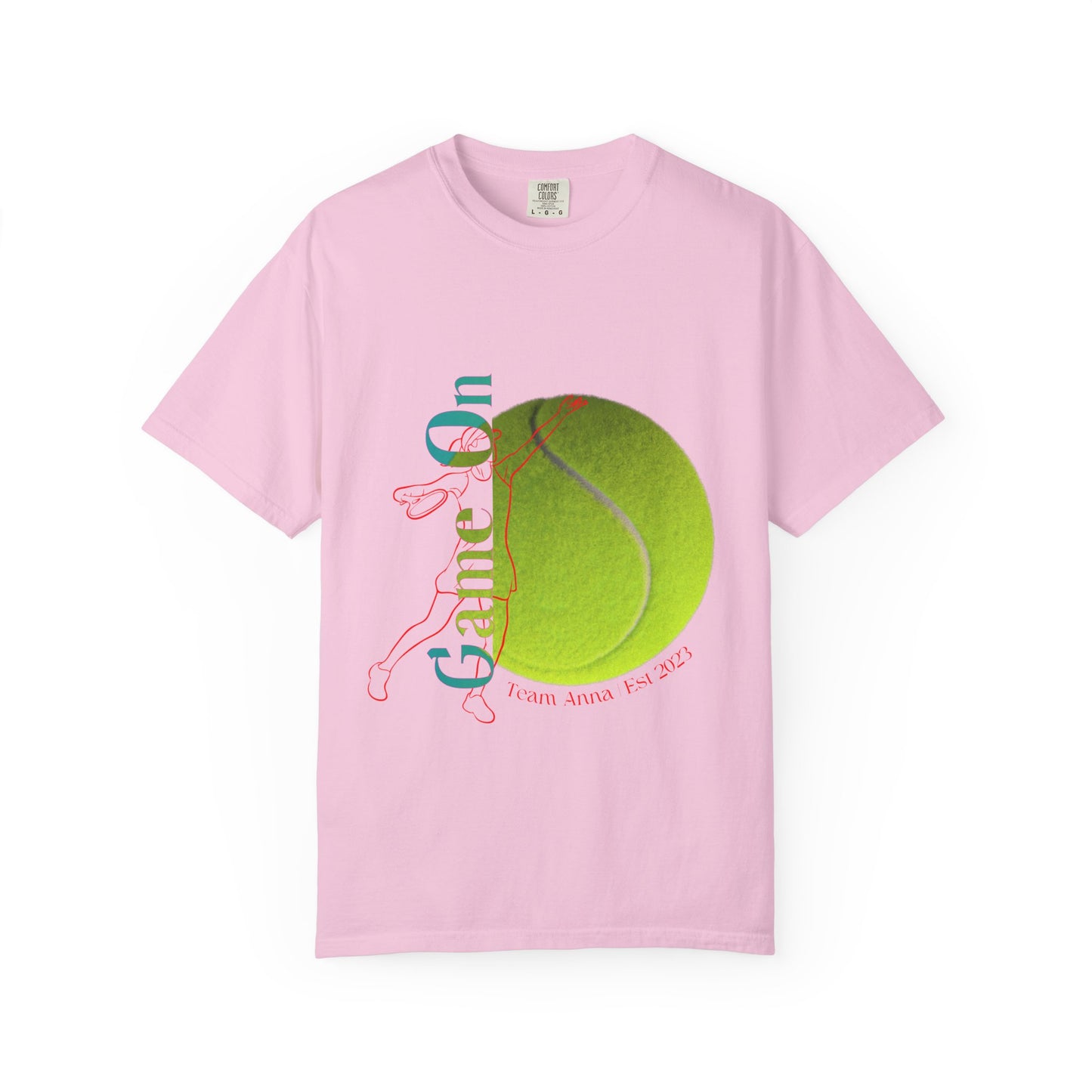 PERSONALIZE Women Tennis Court Vibes high-quality garment-dyed T-shirt