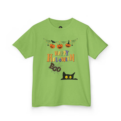 Kids Black Cat & Pumpkin Patch Tee