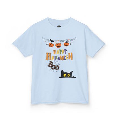 Kids Black Cat & Pumpkin Patch Tee