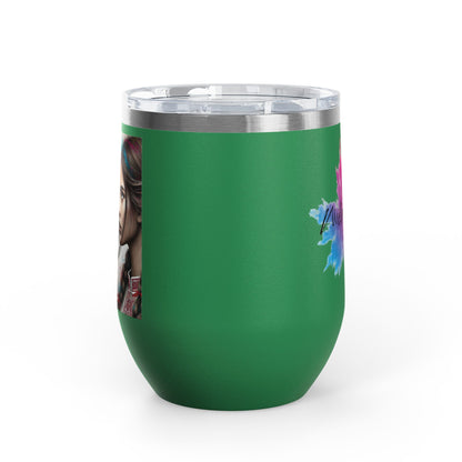 Ukrainian Wild Spirit Girl Travel Mug   Size 12oz