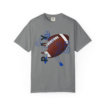 Personalize Unisex Football Garment-Dyed T-shirt