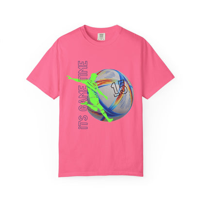 Personalize Unisex Soccer Blaze Control Garment-Dyed T-shirt