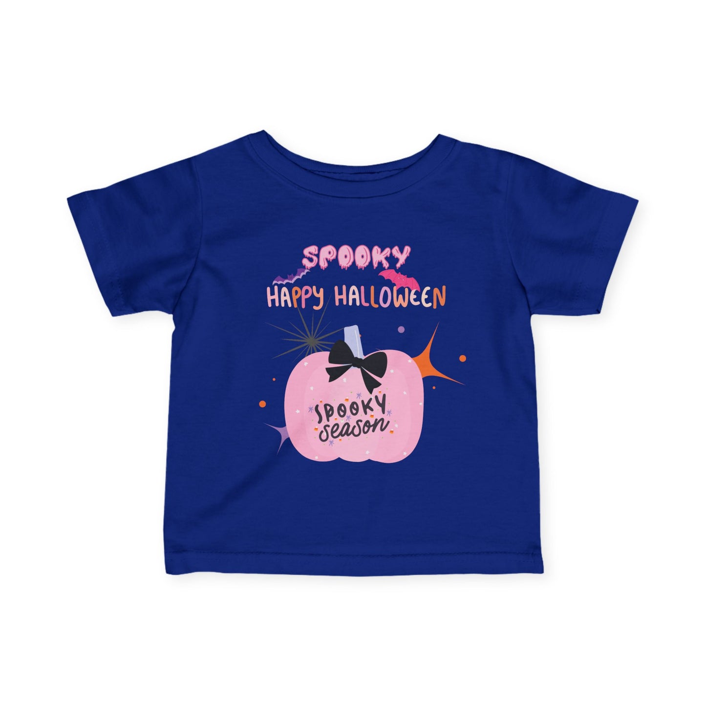 Baby Pretty in Pink Spooky Season Tee